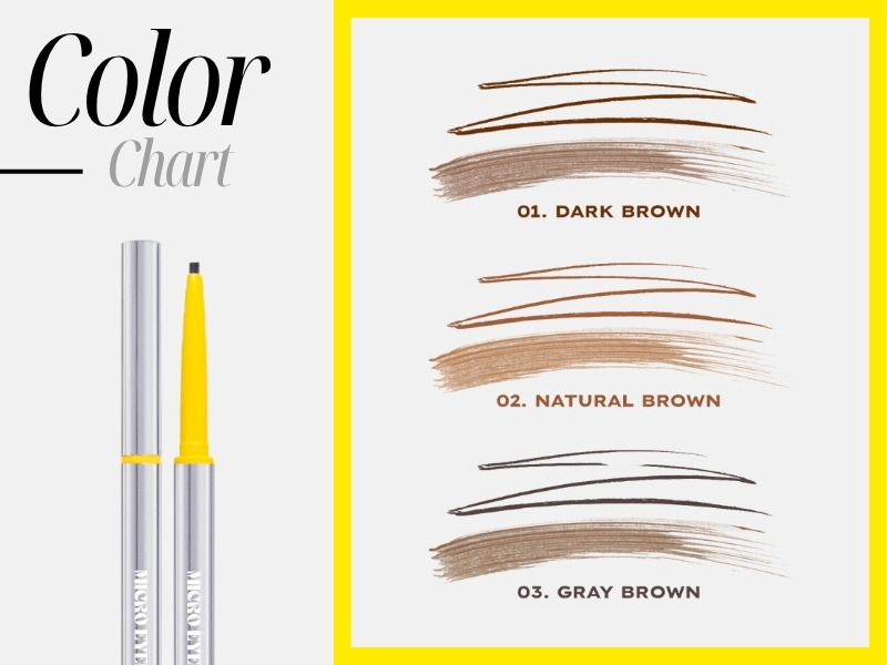Bảng màu chì kẻ mày Lemonade Micro Eyebrow