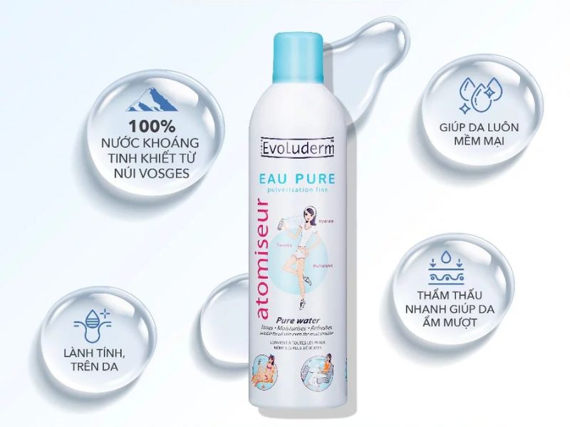 xịt khoáng Evoluderm