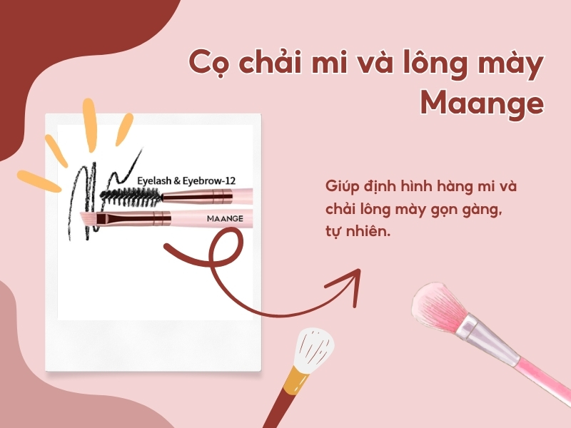 Cọ chải mi và lông mày Maange