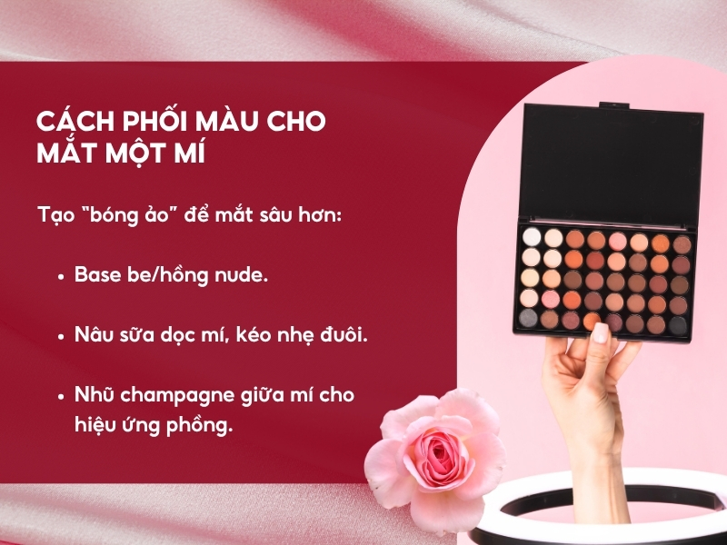 Cách phối màu cho mắt một mí