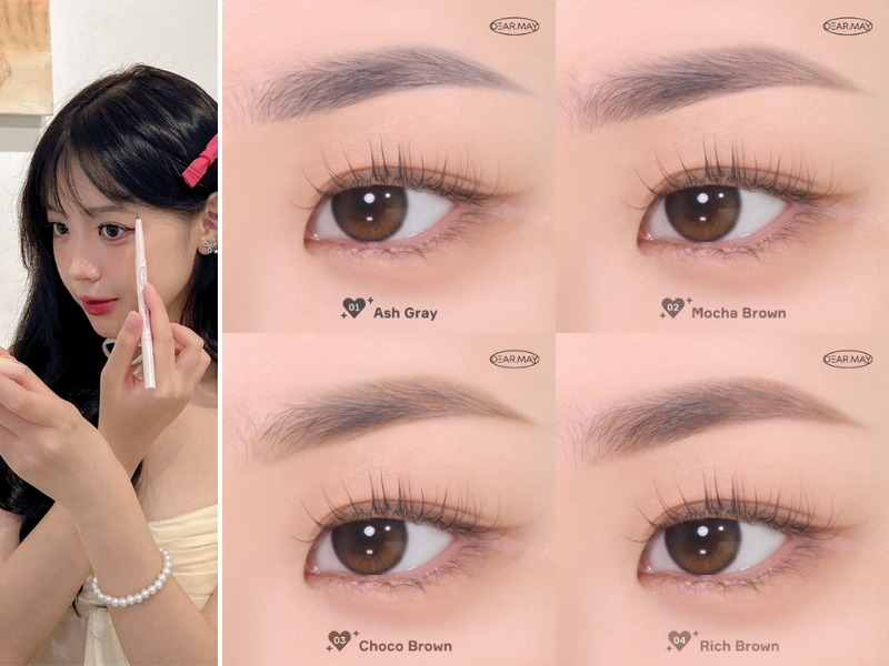 Dearmay The Chic Eyebrow Pencil Color Chart