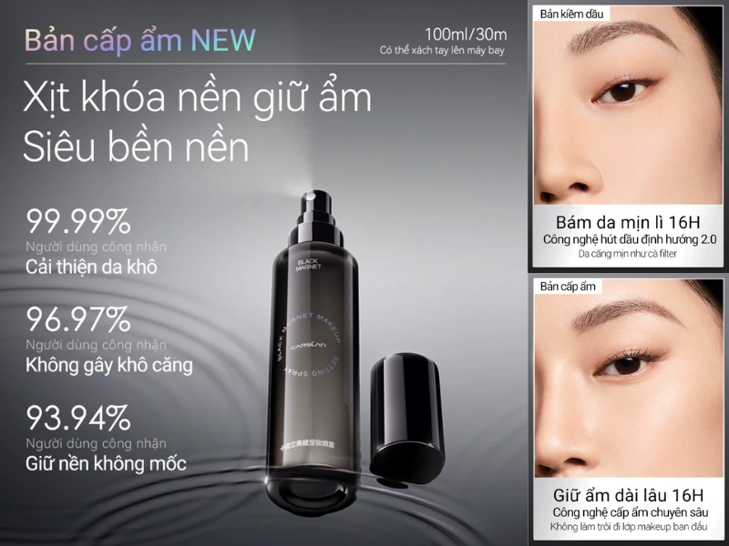 Hiệu quả giữ ẩm của Carslan Black Magnet Soft Focus