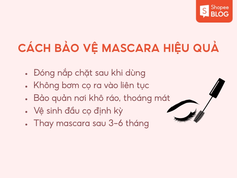 Cách bảo vệ mascara hiệu quả