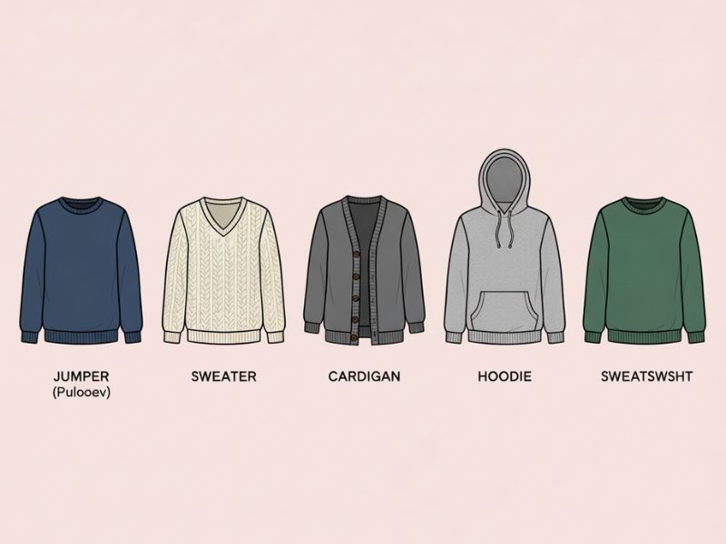 phân biệt áo jumper với các loại áo khác