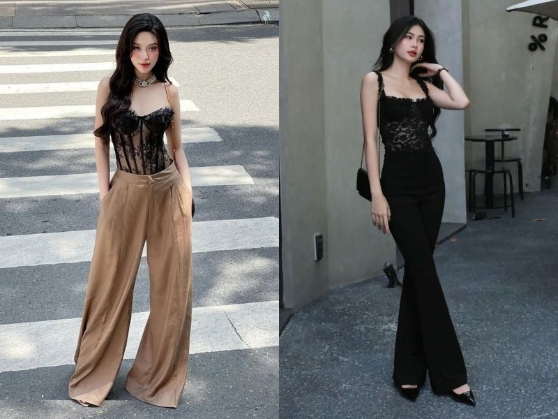 Corset nữ tính quyến rũ.
