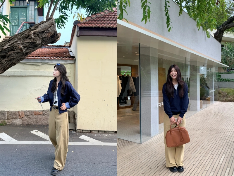 kết hợp xanh than với nâu