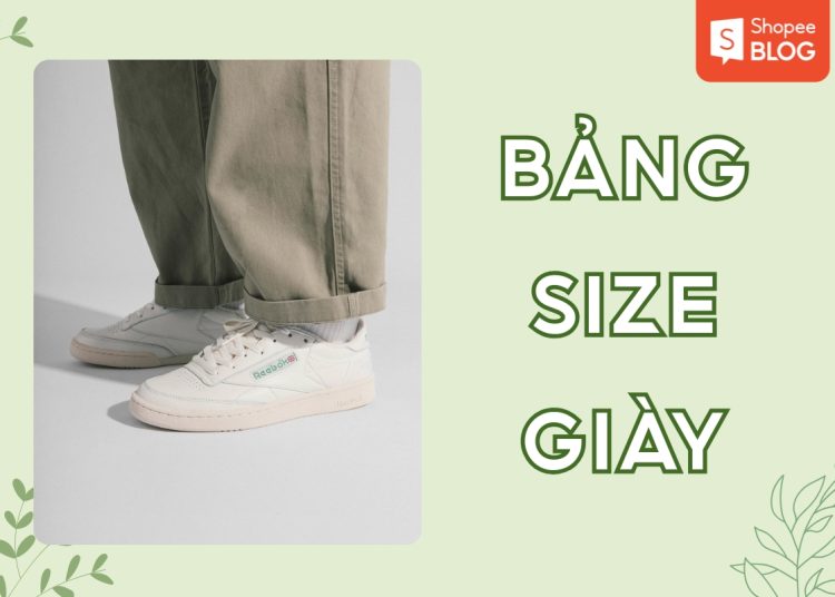 bảng size giày