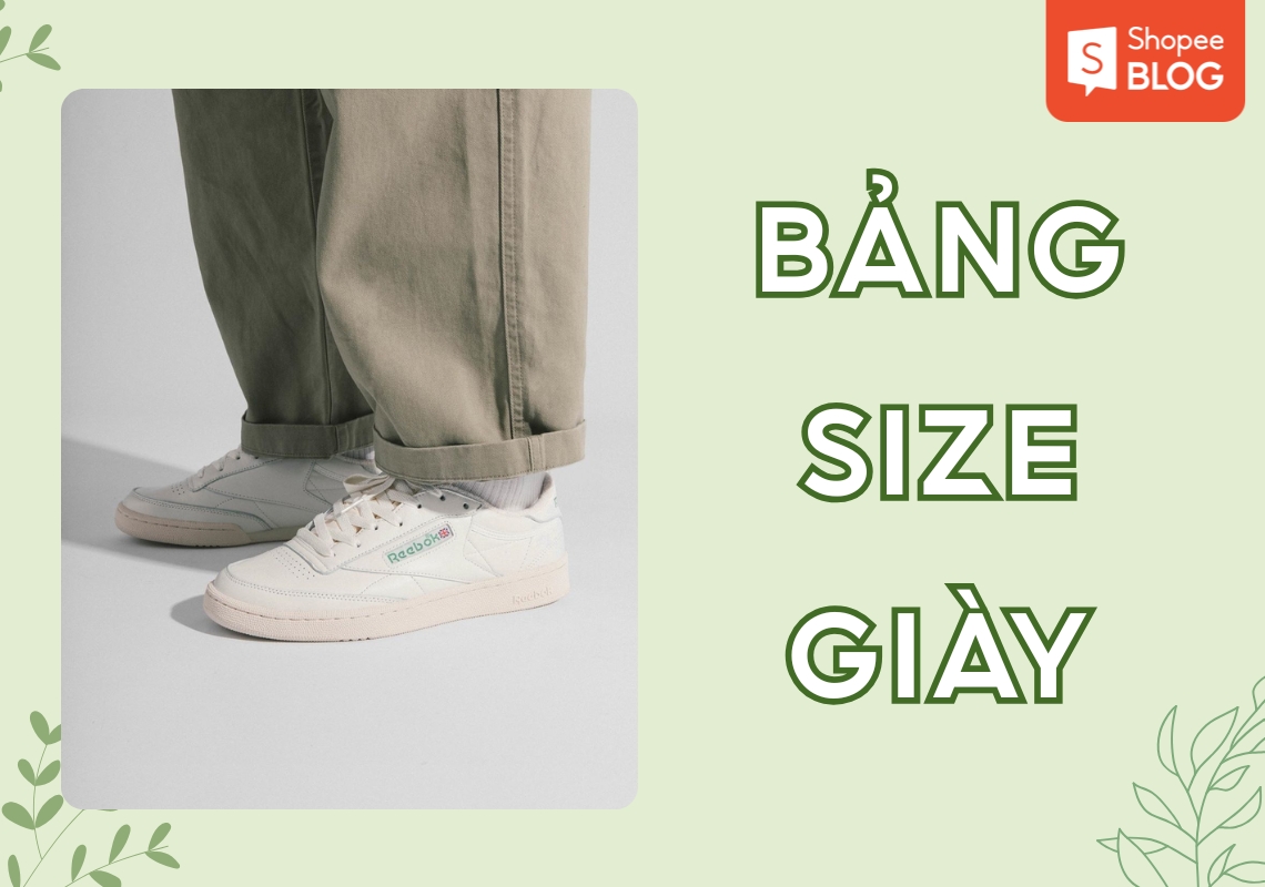 bảng size giày