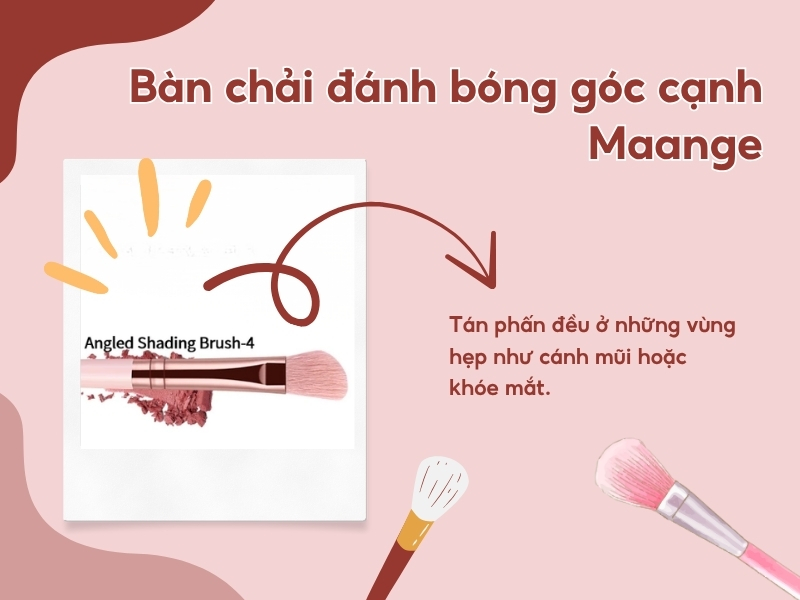 Bàn chải đánh bóng góc cạnh Maange