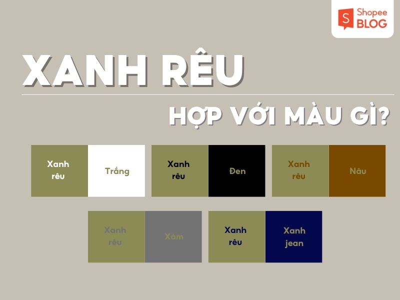 Xanh rêu hợp màu gì