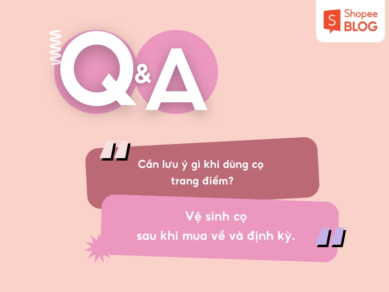 Lưu ý khi sử dụng cọ trang điểm