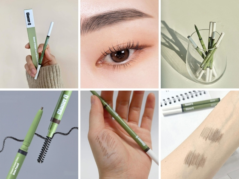 Chì kẻ mày thuần chay bền màu Glamrr Q