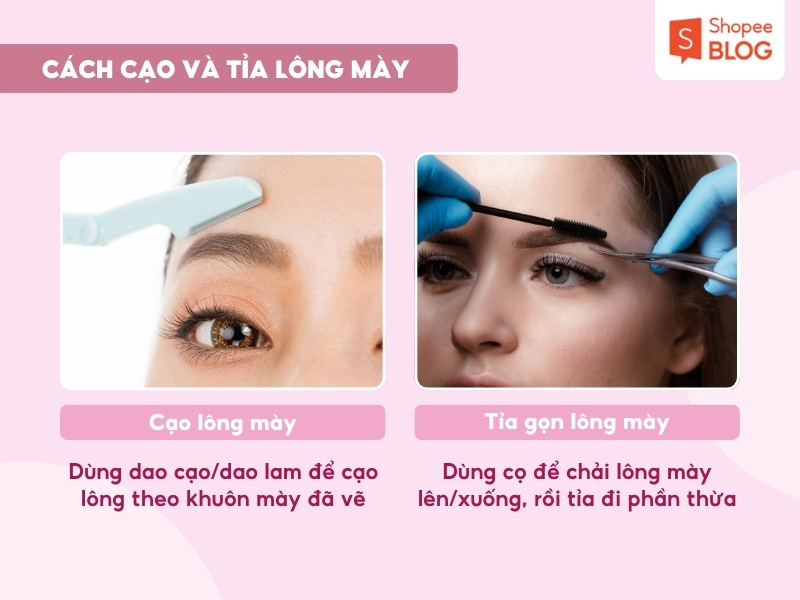 Cách cạo và tỉa chân mày