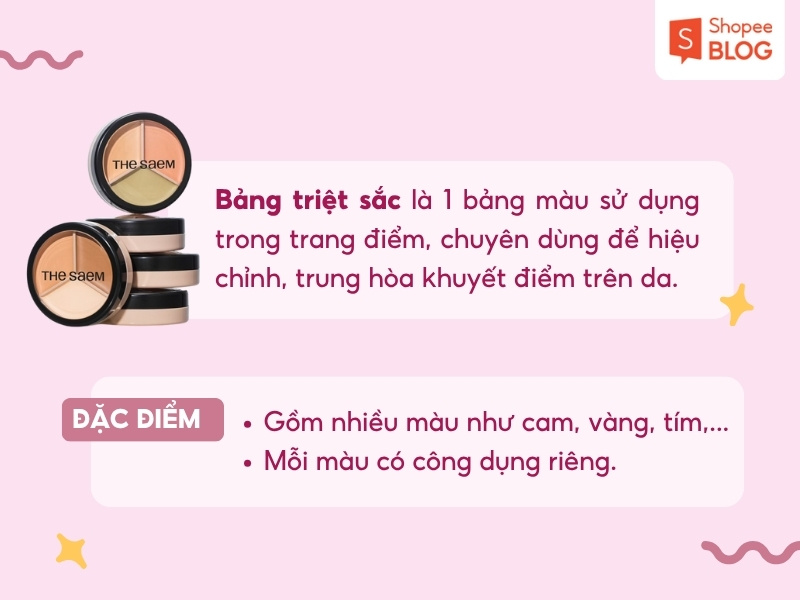 Khái niệm bảng triệt sắc là gì 