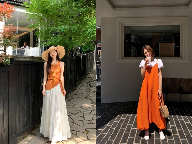 phối Cam đất và trắng 