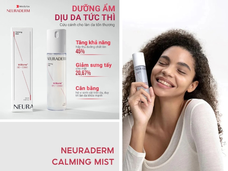 Hiệu quả của Neuraderm Calming Mist sau khi sử dụng
