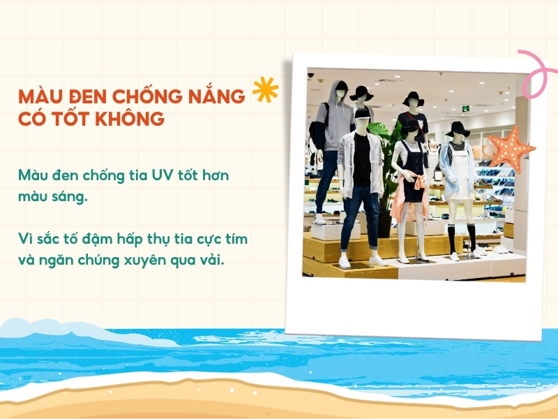 Màu đen chống nắng có tốt không? 
