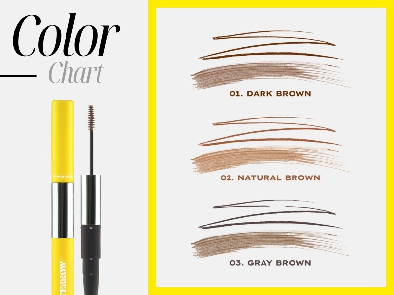 Bảng màu chì kẻ mày Lemonade Dual Eyebrow
