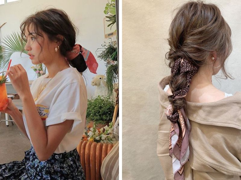 khăn bandana cột tóc