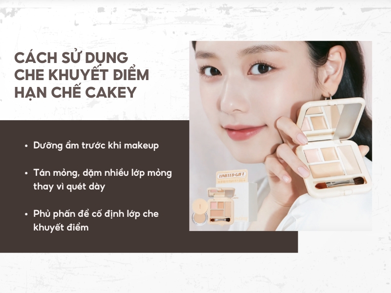 3 cách giúp lớp che khuyết điểm lâu trôi và không bị cakey