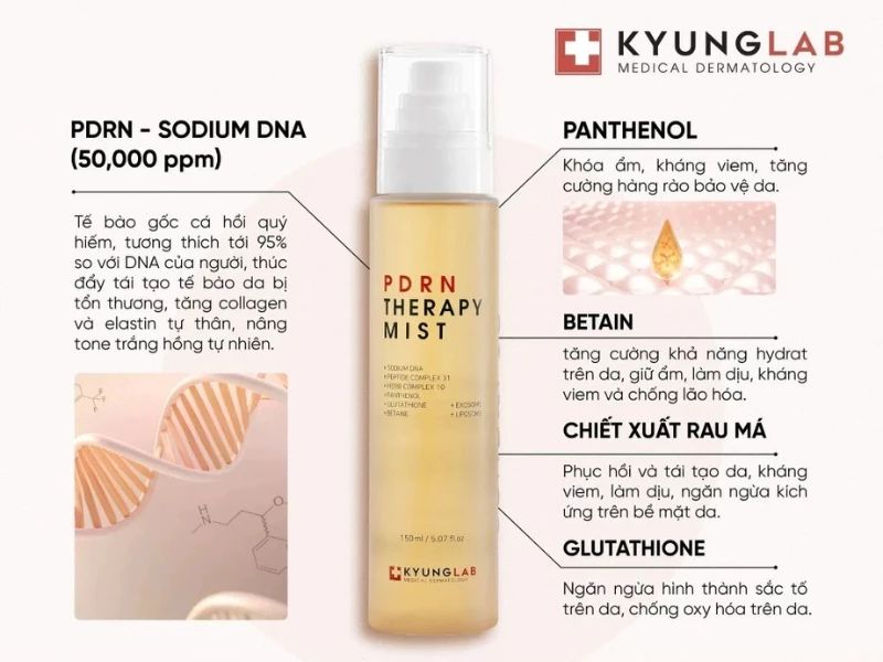xịt khoáng cho da dầu GL Beauty