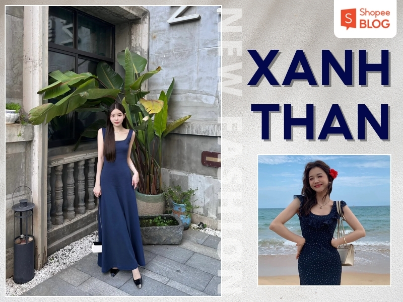 Màu xanh than nằm giữa xanh dương và đen