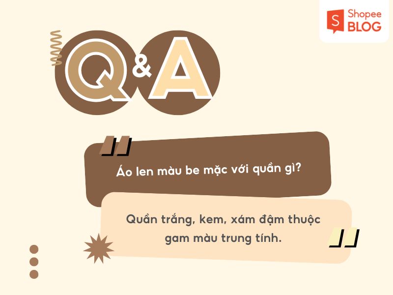 Phối áo len màu be với quần