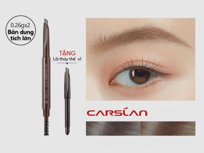 Bút kẻ mày Carslan chống nước và mồ hôi