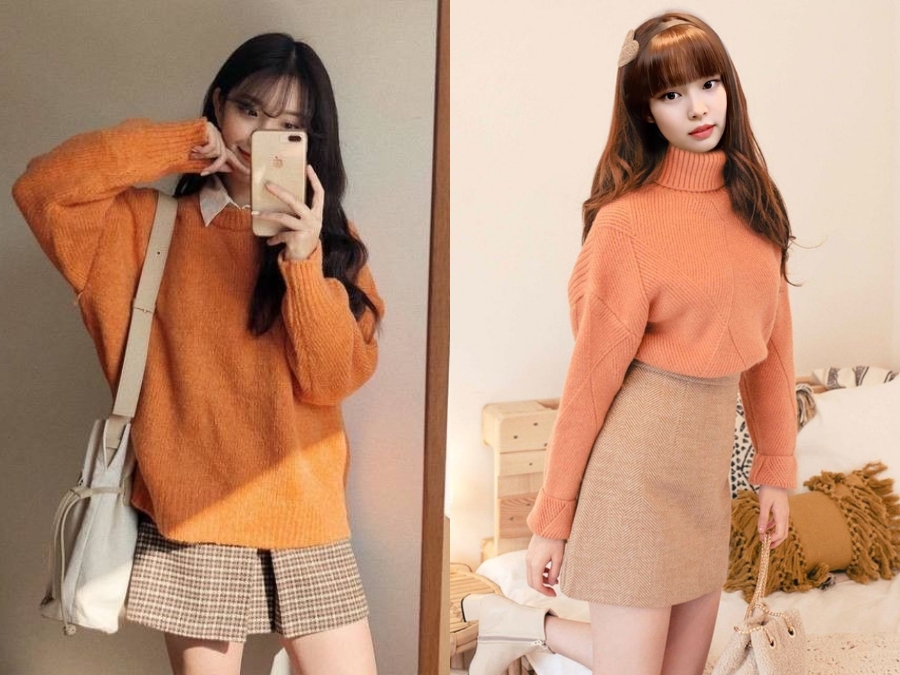 Phối đồ với tone màu Cam – nâu