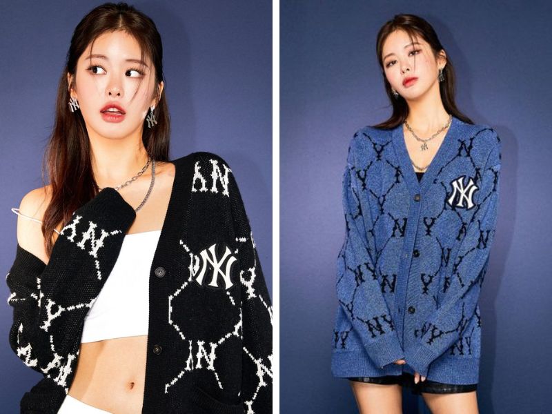 cardigan mlb dáng dài