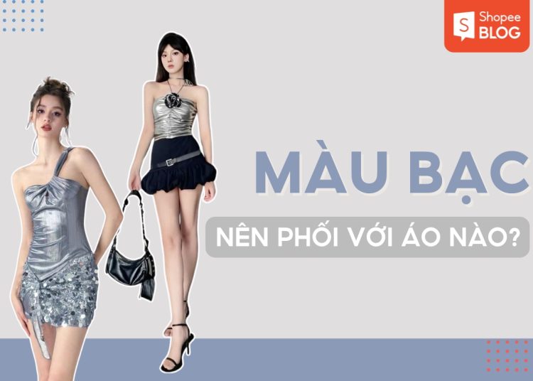 màu bạc phối với màu gì