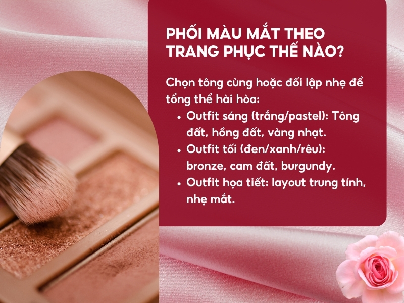 Nên phối màu mắt theo trang phục như thế nào?