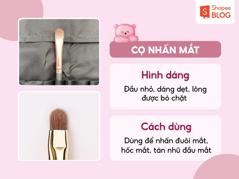 Cách dùng cọ nhấn mắt
