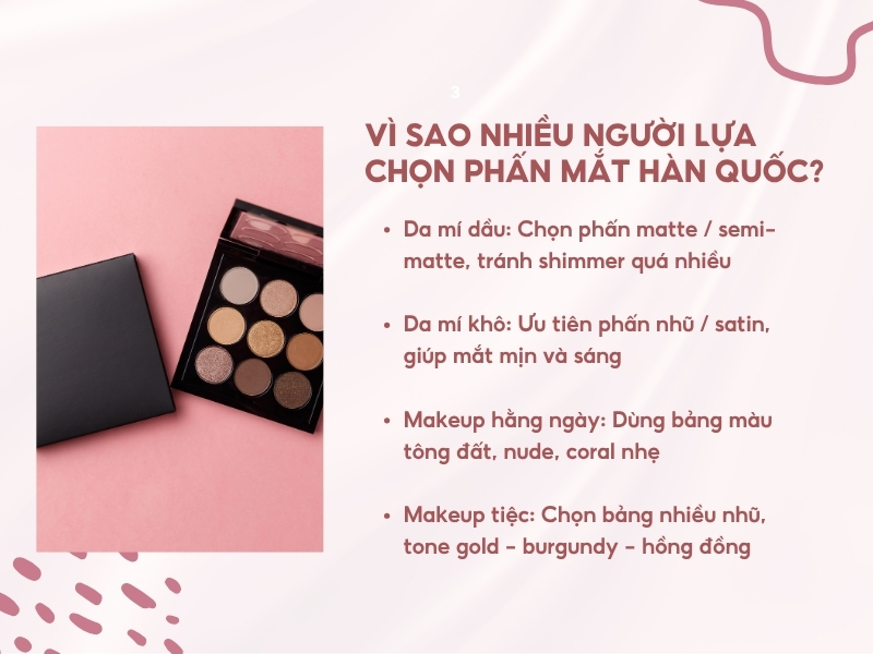 Cách chọn phấn mắt Hàn Quốc phù hợp với bạn