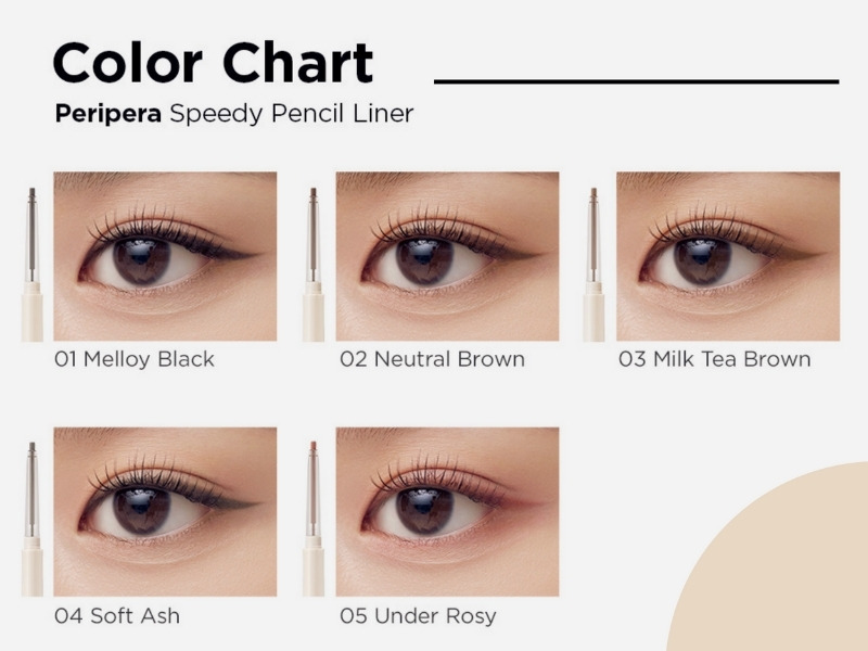 Bảng màu chì kẻ mắt Peripera Speedy Pencil Liner