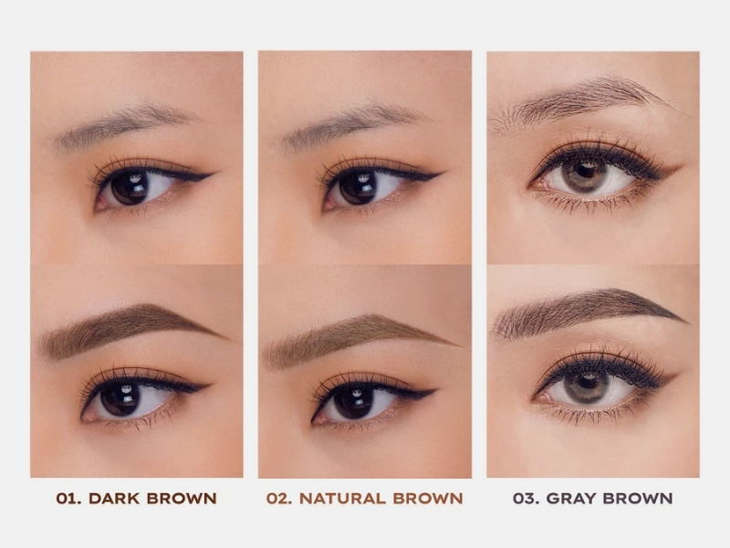 Lemonade Dual Eyebrow Color Chart