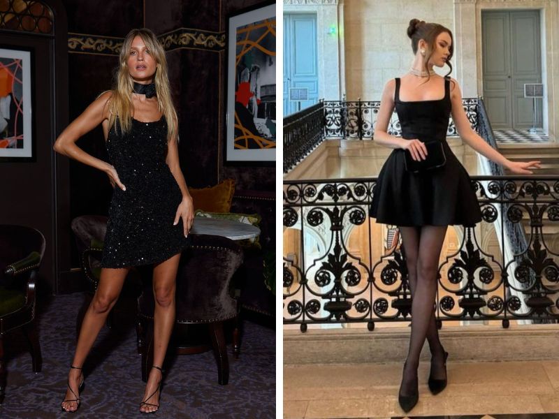 outfit đi tiệc với choker