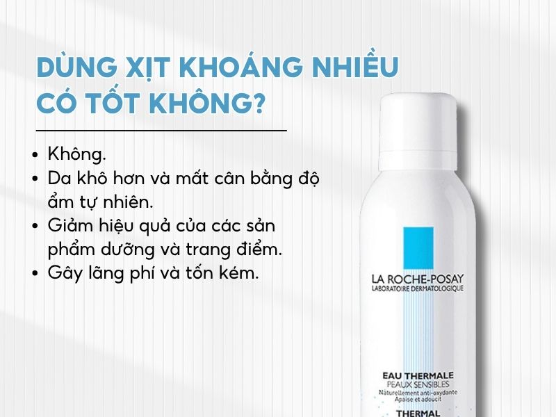xịt khoáng nhiều có tốt không