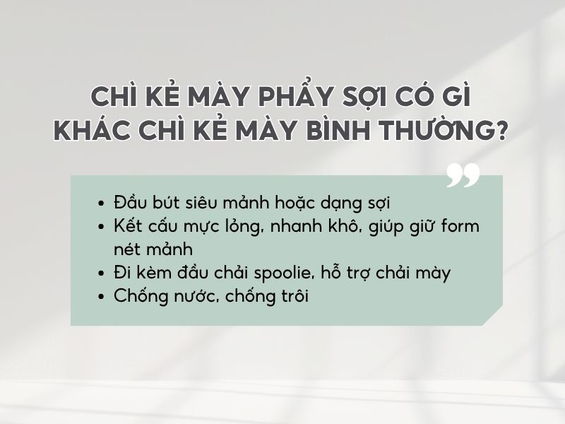 Chì kẻ mày phẩy sợi 