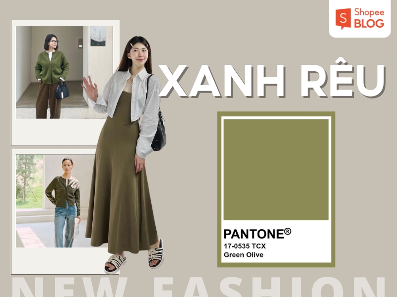 phối đồ Màu xanh rêu