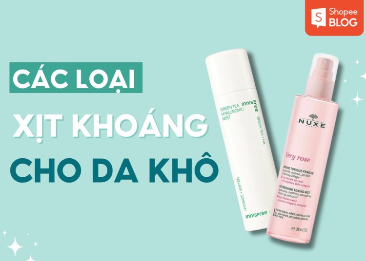 xịt khoáng cho da khô