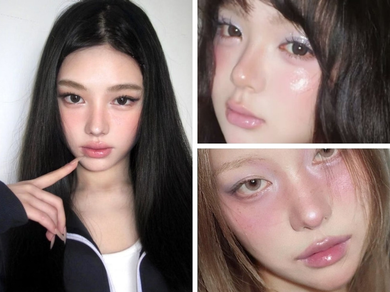 Kiểu makeup tông hồng khói