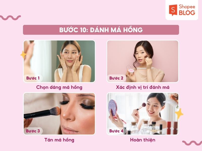 Bước đánh má hồng