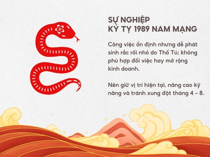 Sự nghiệp tuổi Kỷ Tỵ nam mạng 1989 năm 2026