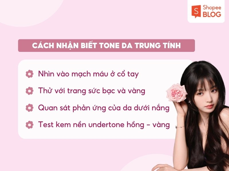 Cách xác định da tone trung tính