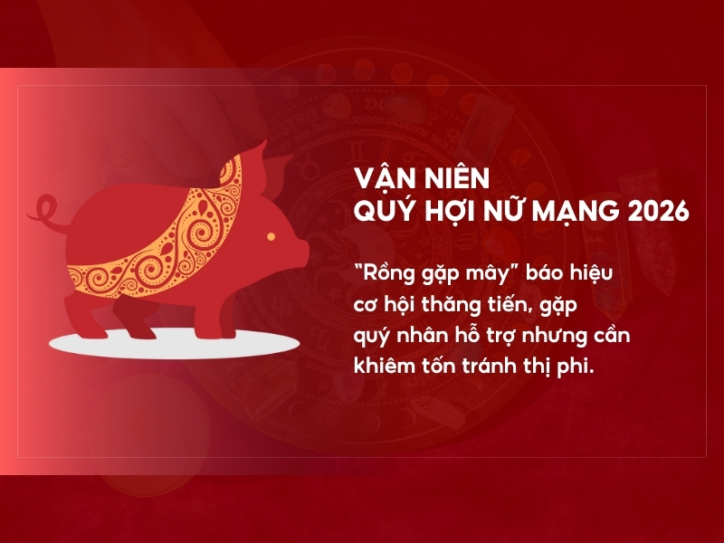 Vận niên và vận may tuổi Quý Hợi năm 2026 nữ mạng