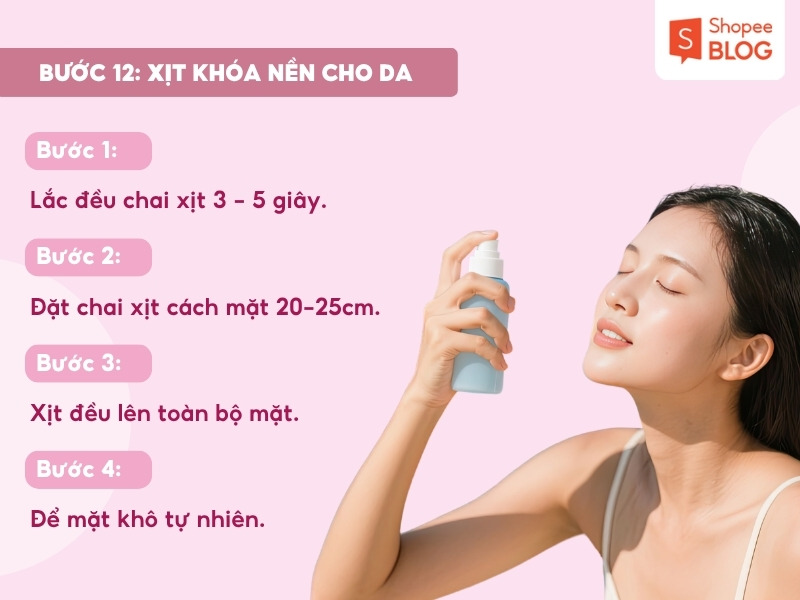 Bước xịt khóa nền 