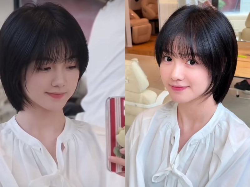 Tóc pixie cho mặt tròn