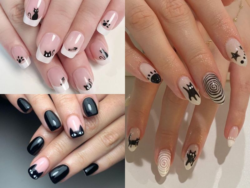 nail hình mèo