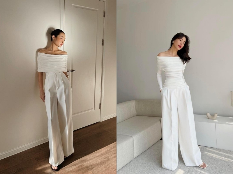 Màu trắng kết hợp với màu gì